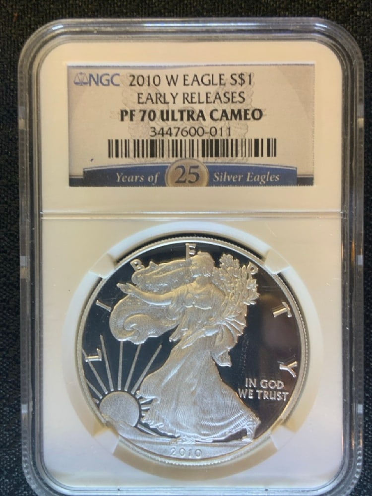 2010 West Point  Proof American Silver Eagle NGC ER PF 70 Ultra Cameo (1 of 2)