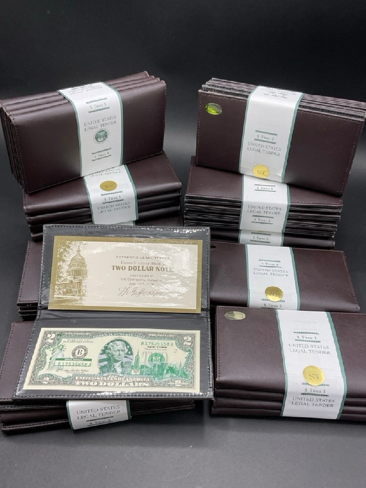 40 QTY 2003 A $2 Dollar New York Statehood Notes (1 of 3)