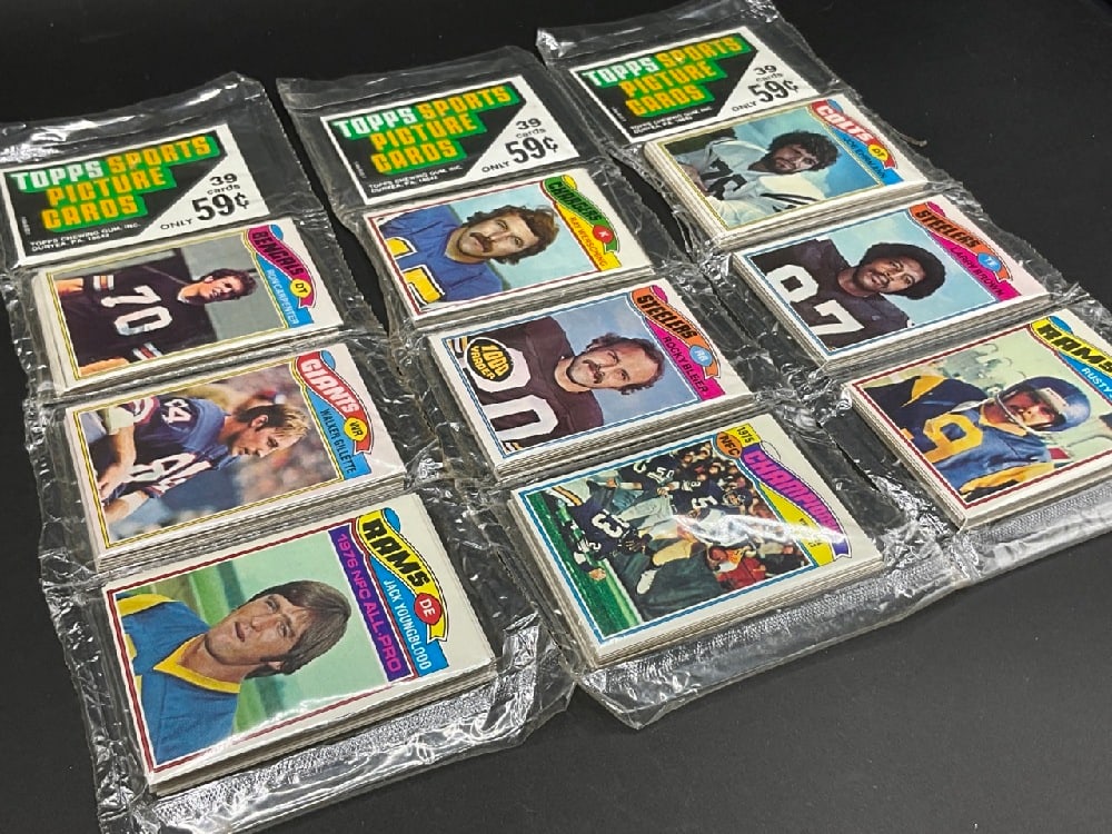 Three (3) 1977 Topps Rack Pack Football Cards Sealed (1 of 7)