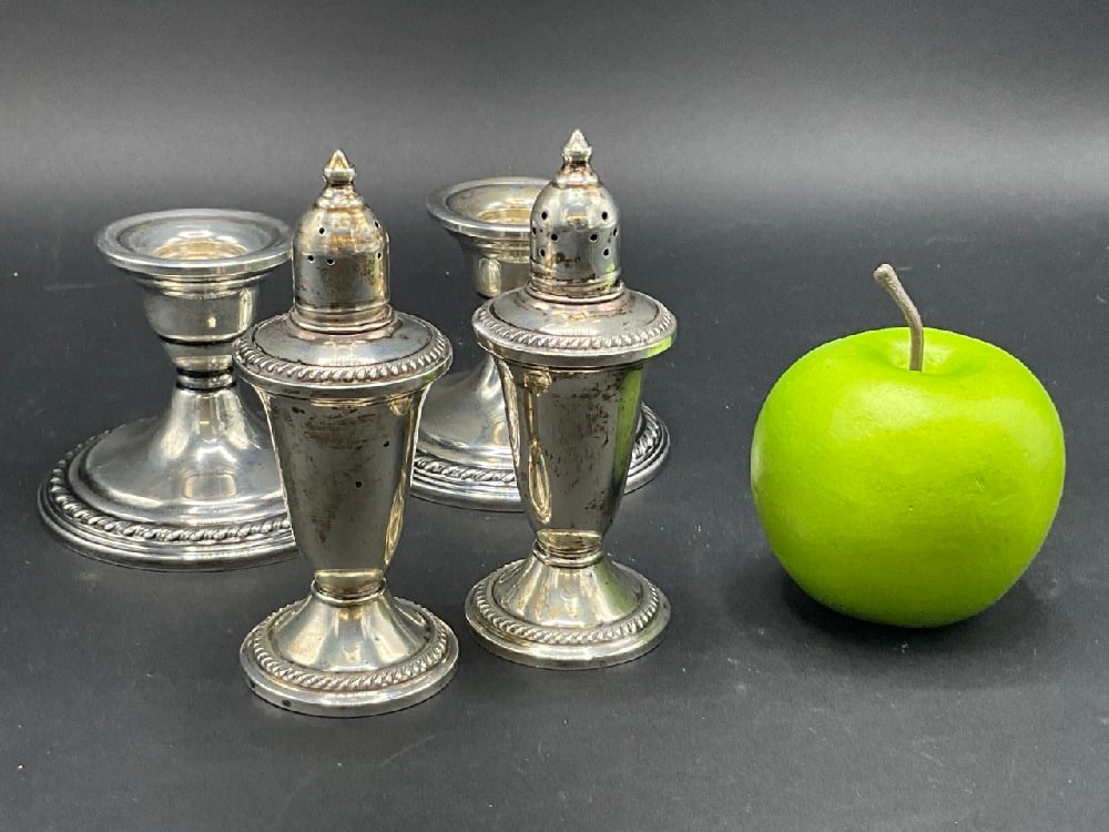 Four (4) Piece Weighted Sterling Silver (1 of 4)