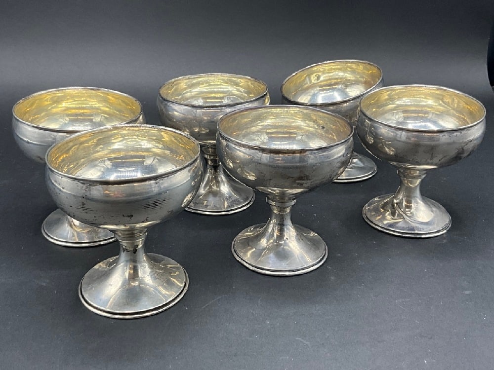 Six Sterling Silver Cups (1 of 3)