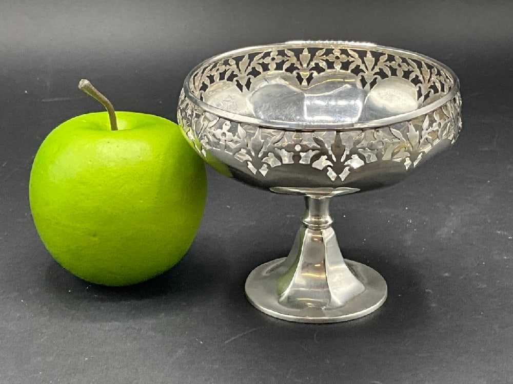 L&B English Sterling Silver Openwork Fancy Compote (1 of 5)