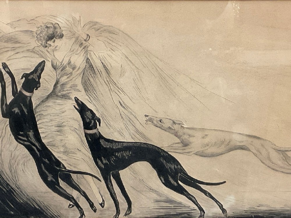 After Louis Icart Drawing Framed (1 of 7)