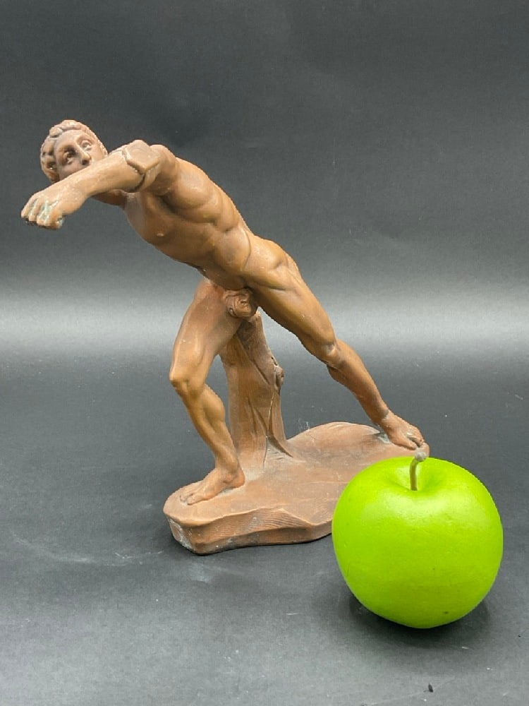 Danish P. Ipsen "The Borghese Gladiator" Sculpture (1 of 5)