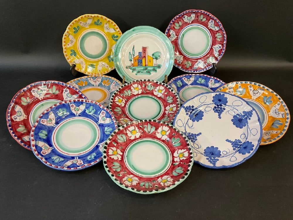 11 Ceramic  Italian Decorative Plates - Ceramica Solimens Vietri (1 of 6)