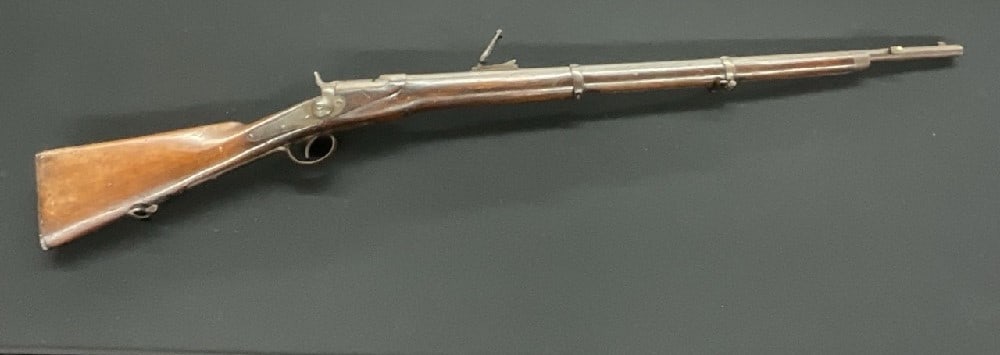 Austro-Hungarian Military Model 1867 Rifle: Austro-Hungarian Military Model 1867 Rifle. Brass butt plate. Werndl-Holub 1867 Austria-Hungarian. Dimensions: 50” Length