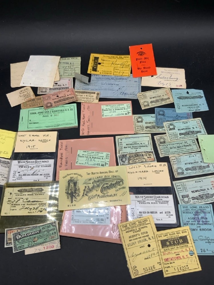New York NW, Westshore Railroad tickets and Wallkill river Valley: New York NW and Westshore railroad tickets, Wallkill river Valley and others. Middletown, Newburgh, Ellenville etc.