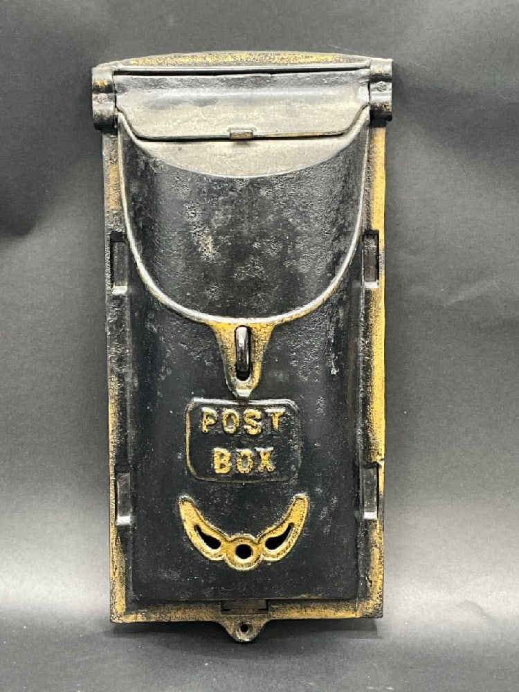Antique Post Mail Box- Wall Mount: Antique Post Mail Box- Wall Mount. Dimensions: 13” x 6 1/4”