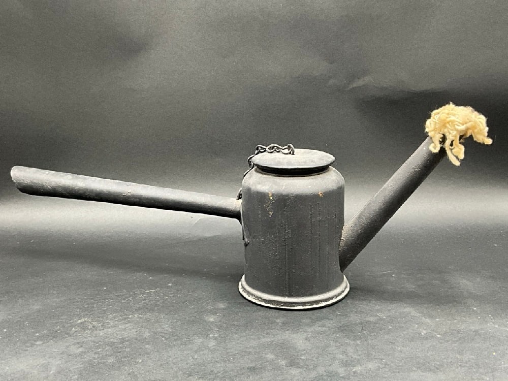 NY NH HRR Railroad Engine Torch: New York New Hampshire and Hudson River Railroad Engine Torch. Marked at base. Dimensions: 5 1/2” x 17”