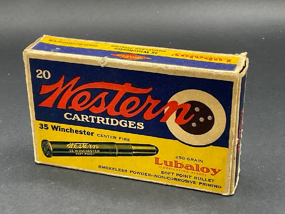 Western Winchester 35 Fire Cartridges: Western Point 35 Winchester Center Fire Cartridges Southpoint Bullet Smokless Powder Box of 20.