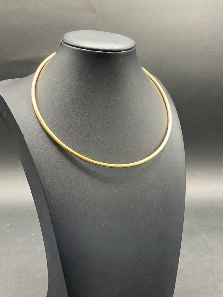 18K Bvlgari Hook Latch Choker Necklace (1 of 5)