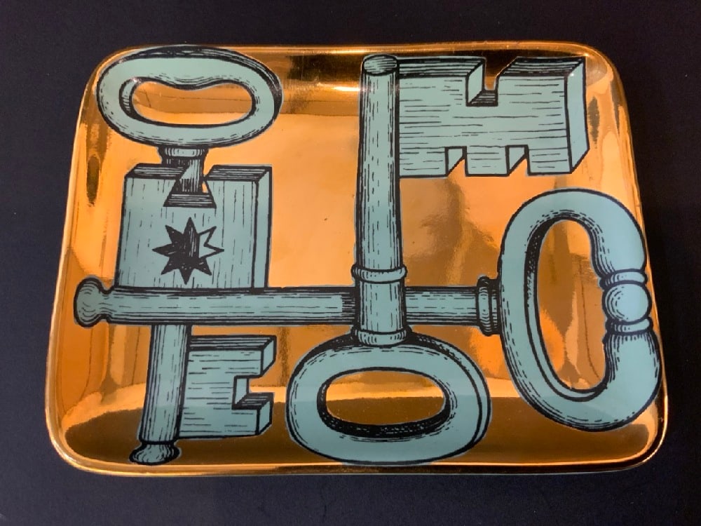 Fornasetti-Milano Rectangular Dish #5/30 (1 of 2)