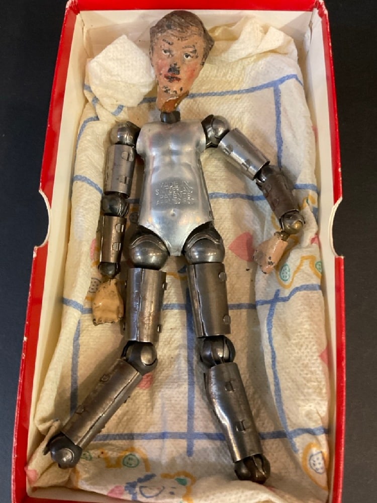 1920's Swiss Bucherer Jointed Steel Doll Figure (1 of 3)