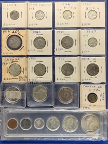 $5.65 Face Value Canadian Silver Coinage 80% .925