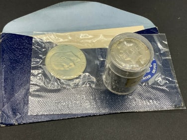 Seventeen (17) 40% U.S. Kennedy Silver Half Dollars and Silver Eisenhower Dollar Coins