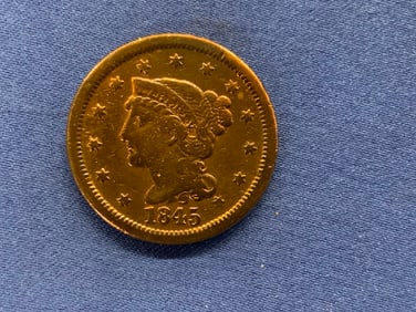 1848  U.S. Braided Hair Large One Cent