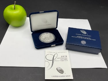 2015 1 Troy Ounce American U.S. Eagle Silver Dollars