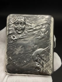 Blackington Massachusetts 1900’s Art Nouveau Sterling Silver Compact