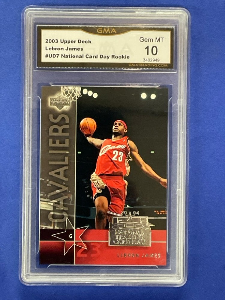 2003 Upper Deck Lebron James #UD7 National Card Day Rookie Gem Mint 10 GMA (1 of 2)