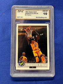1992  Classic Draft Shaquille O'Neal  #1 Promo Gem MT 10 Mint Grading 32071841