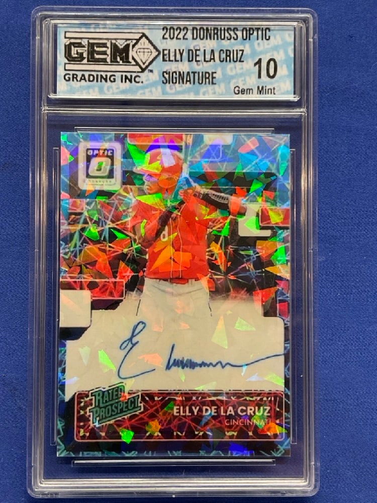 2022 Donruss ELLY DELA CRUZ Signature Card GGI Gem Mint 10 (1 of 2)