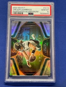 2022 Select Trevor Lawrence Snapshots -Silver Prizm #SS 18 Gem Mint 10