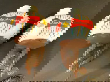 Pair of Vintage Budweiser Beer Advertising Wall Sconces