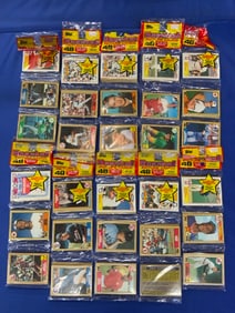Ten (10) Packs Sealed 1987 Topps Rack Pack Baseball Cards