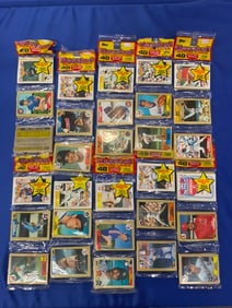 Ten (10)  Packs Sealed 1987 Topps Rack Pack Baseball Cards