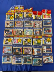 Ten (10) Packs Sealed 1987 Topps Rack Pack Baseball Cards