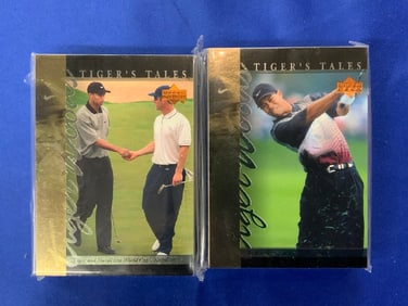 2 Sealed Packs of UD "Tiger’s Tales" Cards TIGER WOODS GOLF