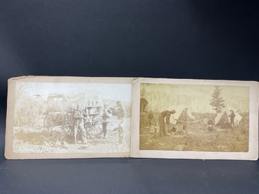 19th Century Frontier Western Camping Cabinet Card Photographs