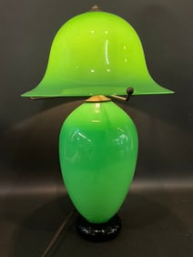 Contemporary Studio Art Glass Mushroom Table Lamp