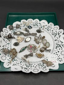 Vintage Compiled Sterling Silver Jewelry Group