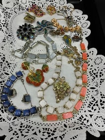 Compiled Assorted Vintage Costume Jewelry Tray Lot