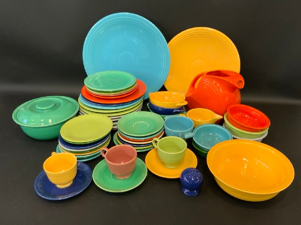 Compiled Vintage Fiesta Ware Lot - 56 Pieces (1 of 9)
