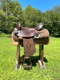 Big Horn Flexible Hand Crafted USA  Western Riding Saddle 302