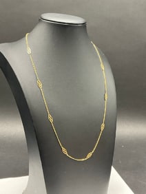 14K Yellow Gold Pretty Lady’s Necklace