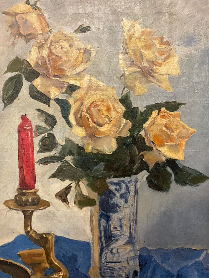 German Still Life Oil On Canvas (1 of 6)