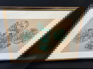 Chaim Gross “ Children’s Game” Litho 12/15 Limited Edition