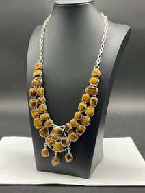 Sterling Silver Cat's Eye Necklace