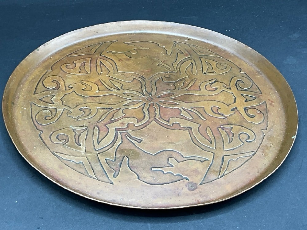 Arts & Crafts Copper Tray (1 of 4)