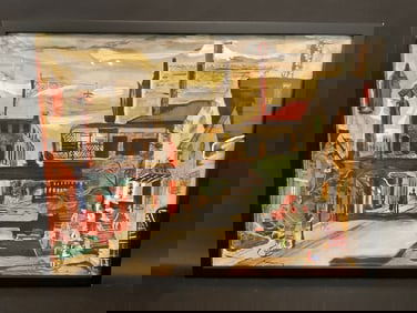 Underthal Herrmann (American) Watercolor City Scape