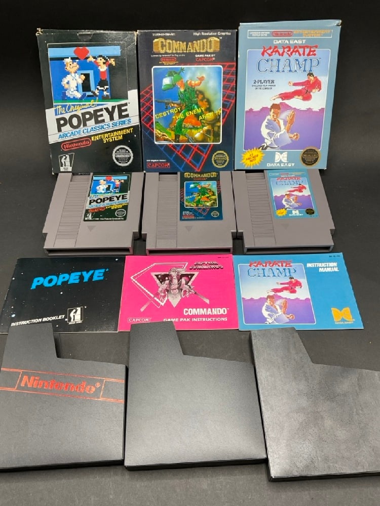 Three c.1985 Nintendo NES Video Games (1 of 8)