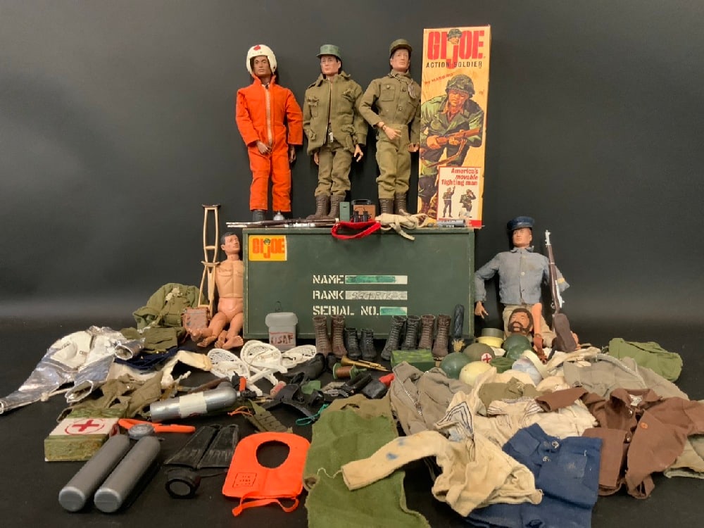 1960s GI Joe Lot W/ Clothing, Accessories & (1) Box - Over 115 Items (1 of 14)