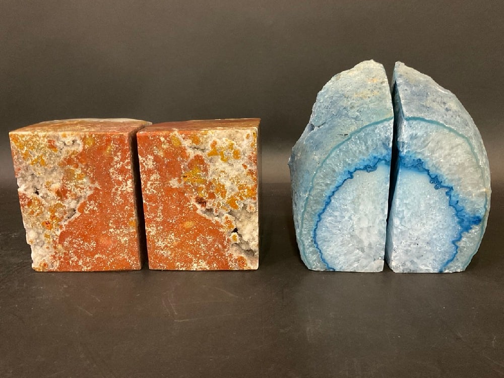 (2) Pairs Of Geode Bookends (1 of 9)