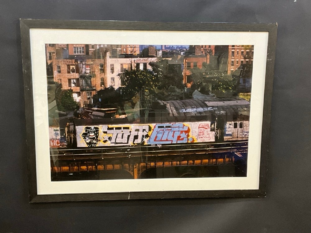 1980s Photograph Print NYC Subway Train Graffiti (1 of 6)