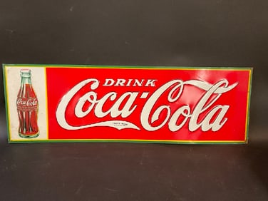 1936 Drink Coca Cola Original Metal Advertising Sign