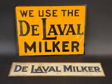Two (2) DeLaval Milker Signs