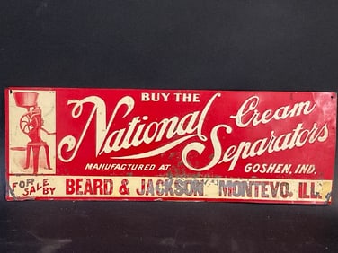 Farm Related Sign National Cream Separators Beard And Jackson